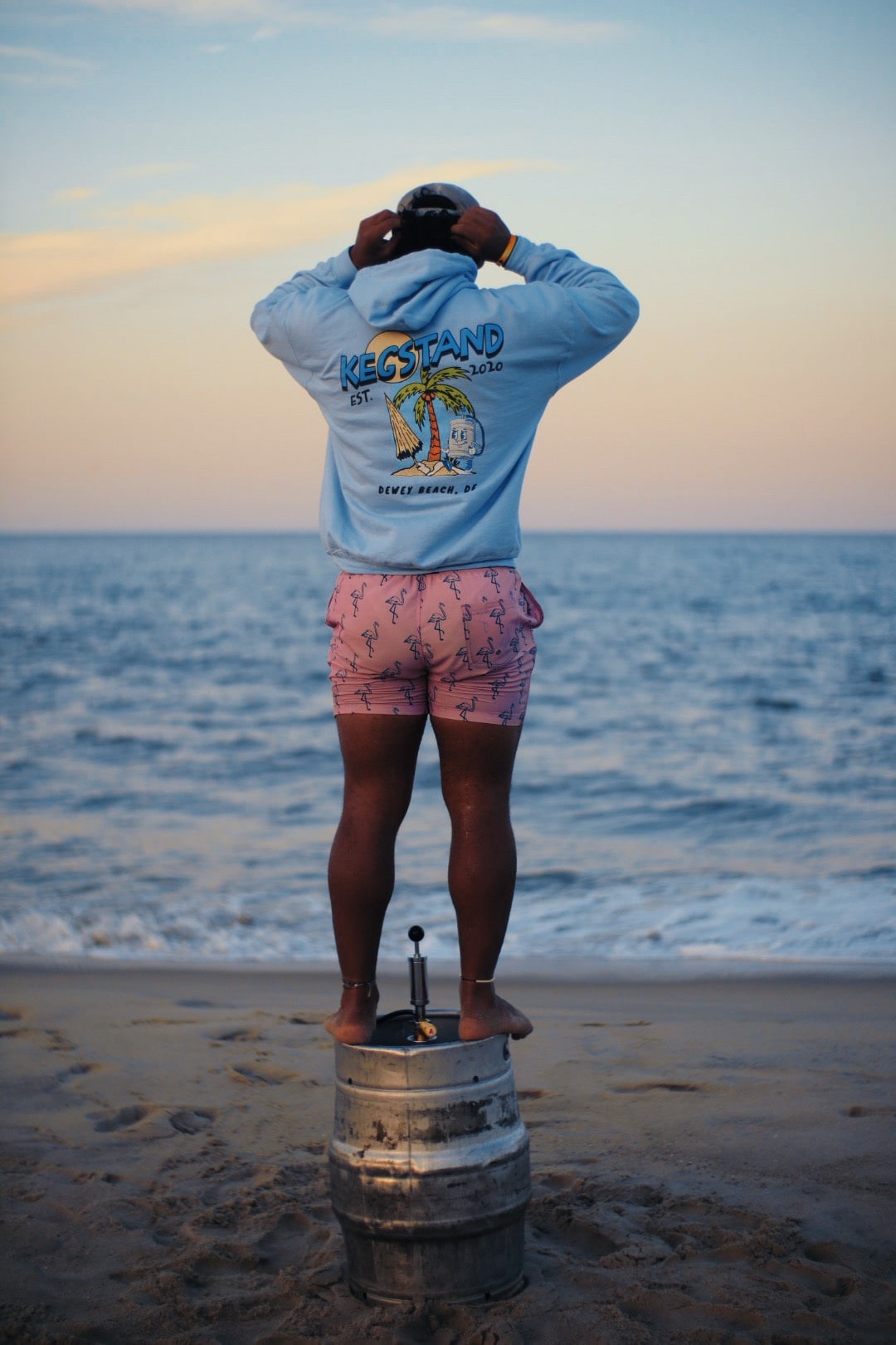 Kegstand Dewey Beach Blue Hoodie