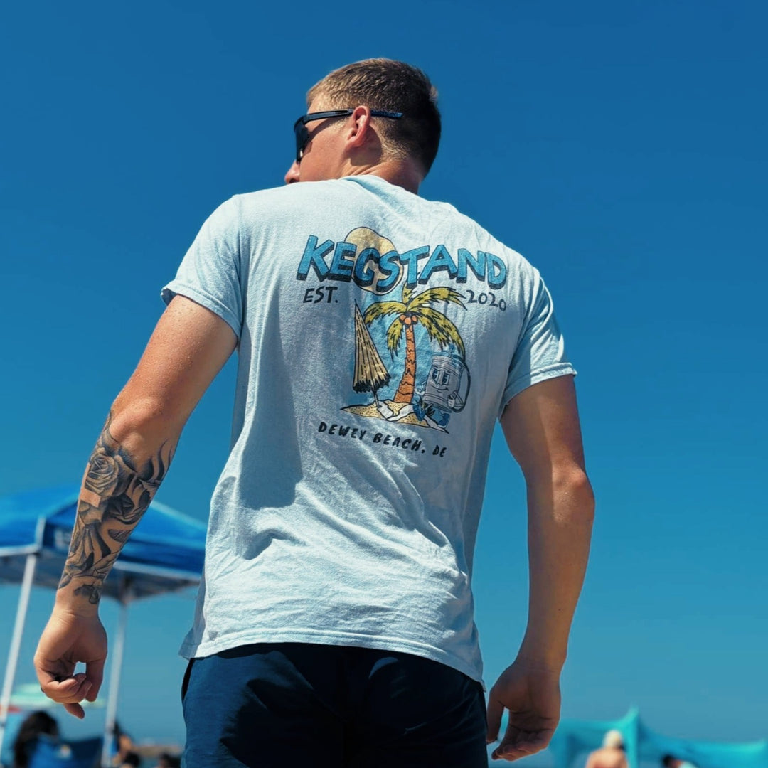 Kegstand Dewey Beach Blue Tee